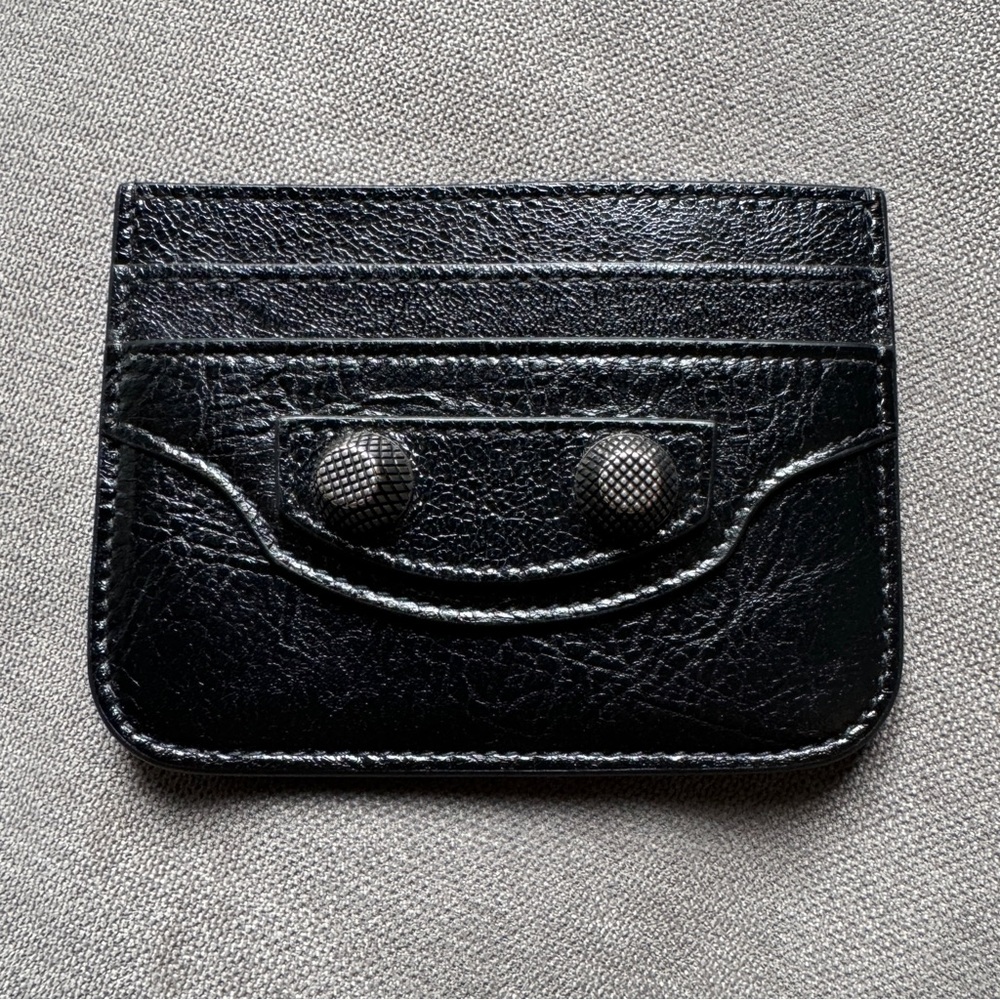 BALENCIAGA Le Cagole Leather Card Holder NWT